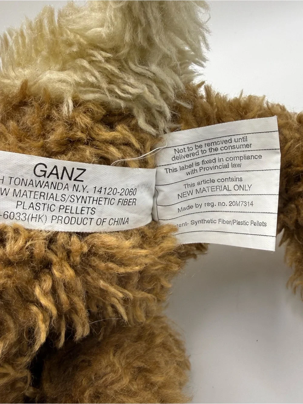 Vintage 1999 Rare Ganz “Puppers” H3421  Brown/Cream Scruffy Dog Plush (GZPL-02)